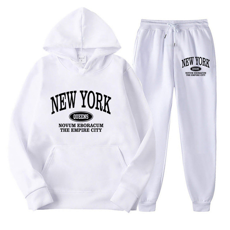 Women's hoodie set with versatile lettering and comfortable pockets Mirla-Eva Jonsson