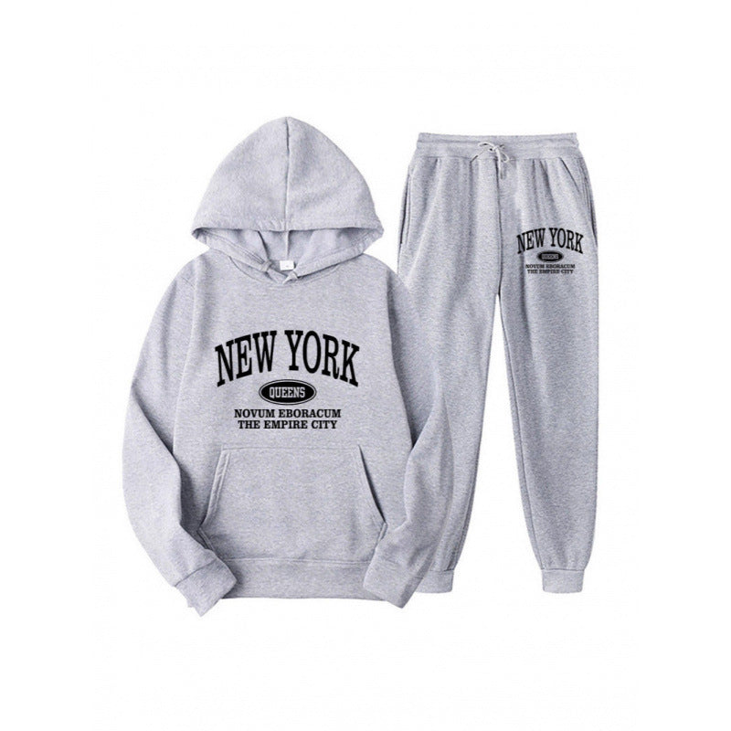 Women's hoodie set with versatile lettering and comfortable pockets Mirla-Eva Jonsson