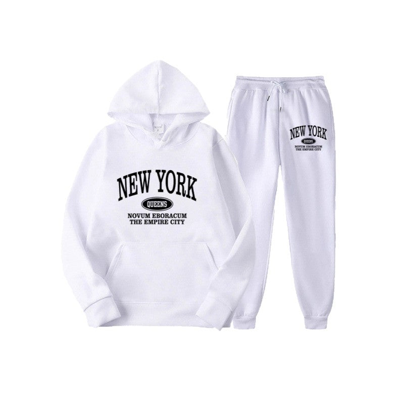 Women's hoodie set with versatile lettering and comfortable pockets Mirla-Eva Jonsson