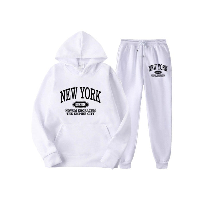 Women's hoodie set with versatile lettering and comfortable pockets Mirla-Eva Jonsson