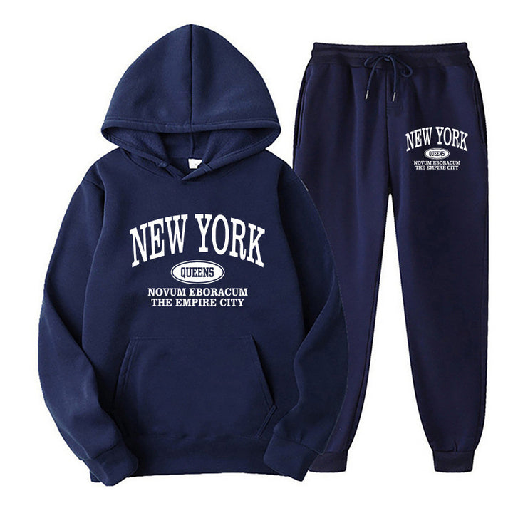 Women's hoodie set with versatile lettering and comfortable pockets Mirla-Eva Jonsson