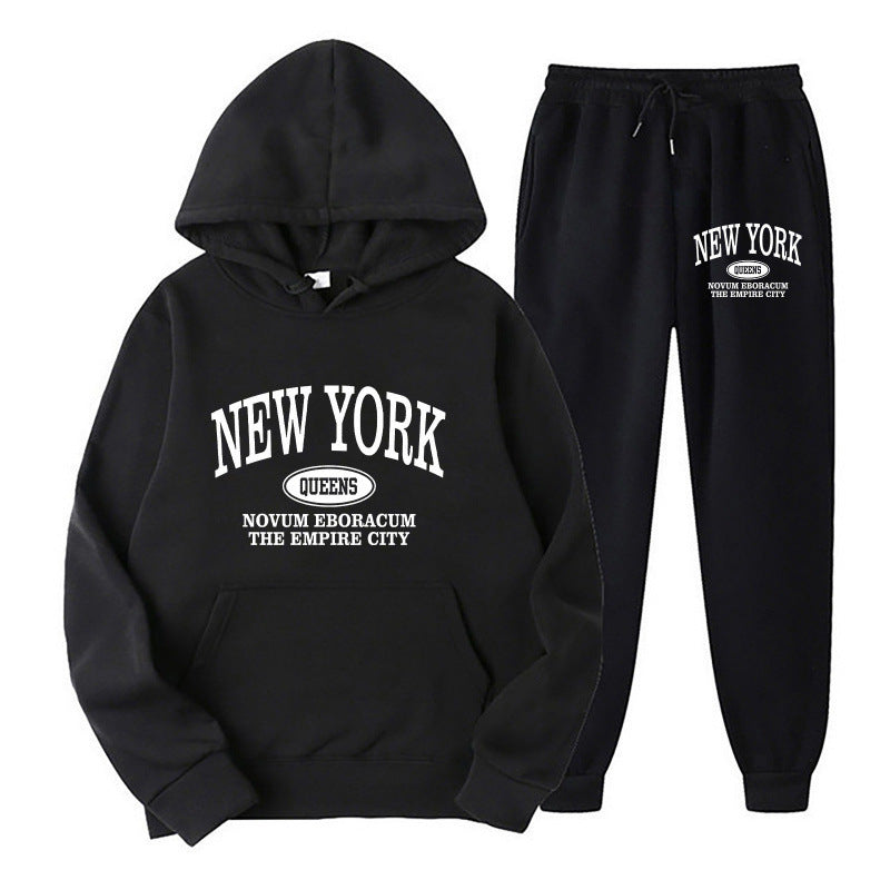 Women's hoodie set with versatile lettering and comfortable pockets Mirla-Eva Jonsson