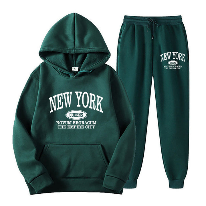 Women's hoodie set with versatile lettering and comfortable pockets Mirla-Eva Jonsson