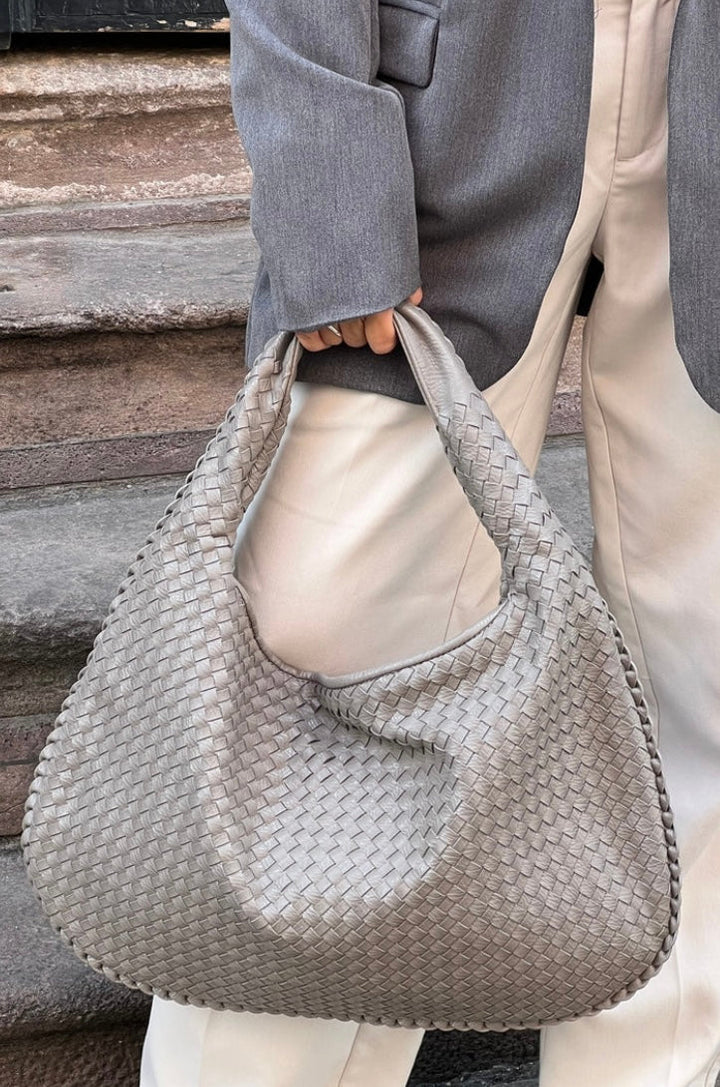 Woven Bag - Vattentät axelremsväska med dragkedja för kvinnor-Eva Jonsson