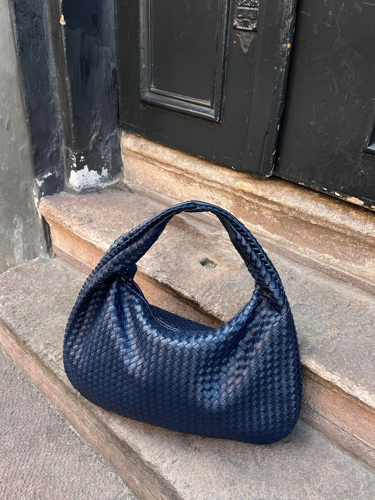 Woven Bag - Vattentät axelremsväska med dragkedja för kvinnor-Eva Jonsson
