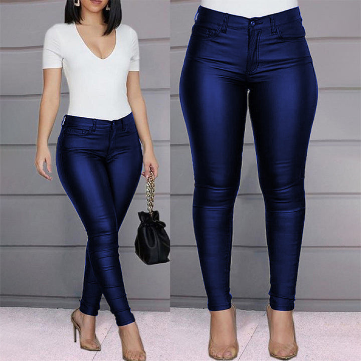 Wynona Leggings | Varma vinterleggings i PU-läder för kvinnor-Eva Jonsson