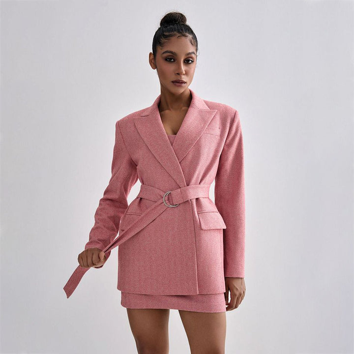 dam Blazer-klänning med strukturerad överdel och figurnära silhuett Mirla-Eva Jonsson