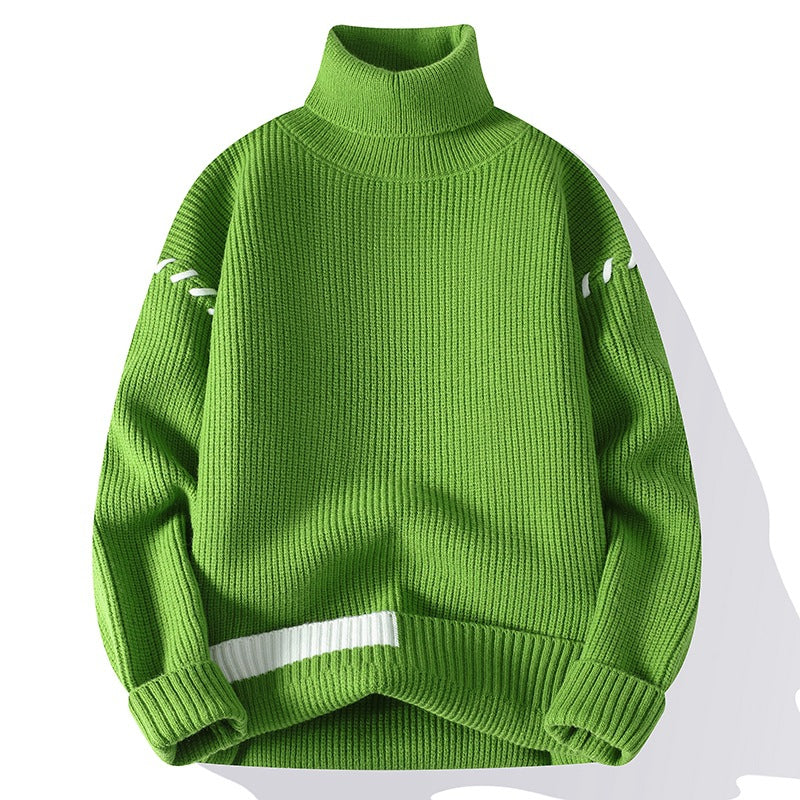 damen grober rollkragenpullover mit dekorativen ärmeldetails Mirla-Eva Jonsson